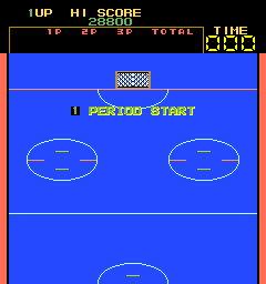 Fighting Ice Hockey (Cassette) Title Screen